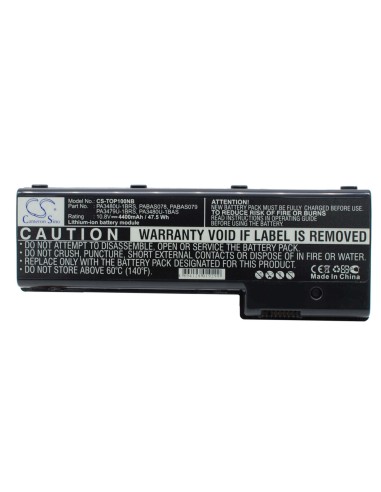 Black Battery for Toshiba Satellite P100-118, Satellite P100-359, Satellite P105-s6134 10.8V, 4400mAh - 47.52Wh