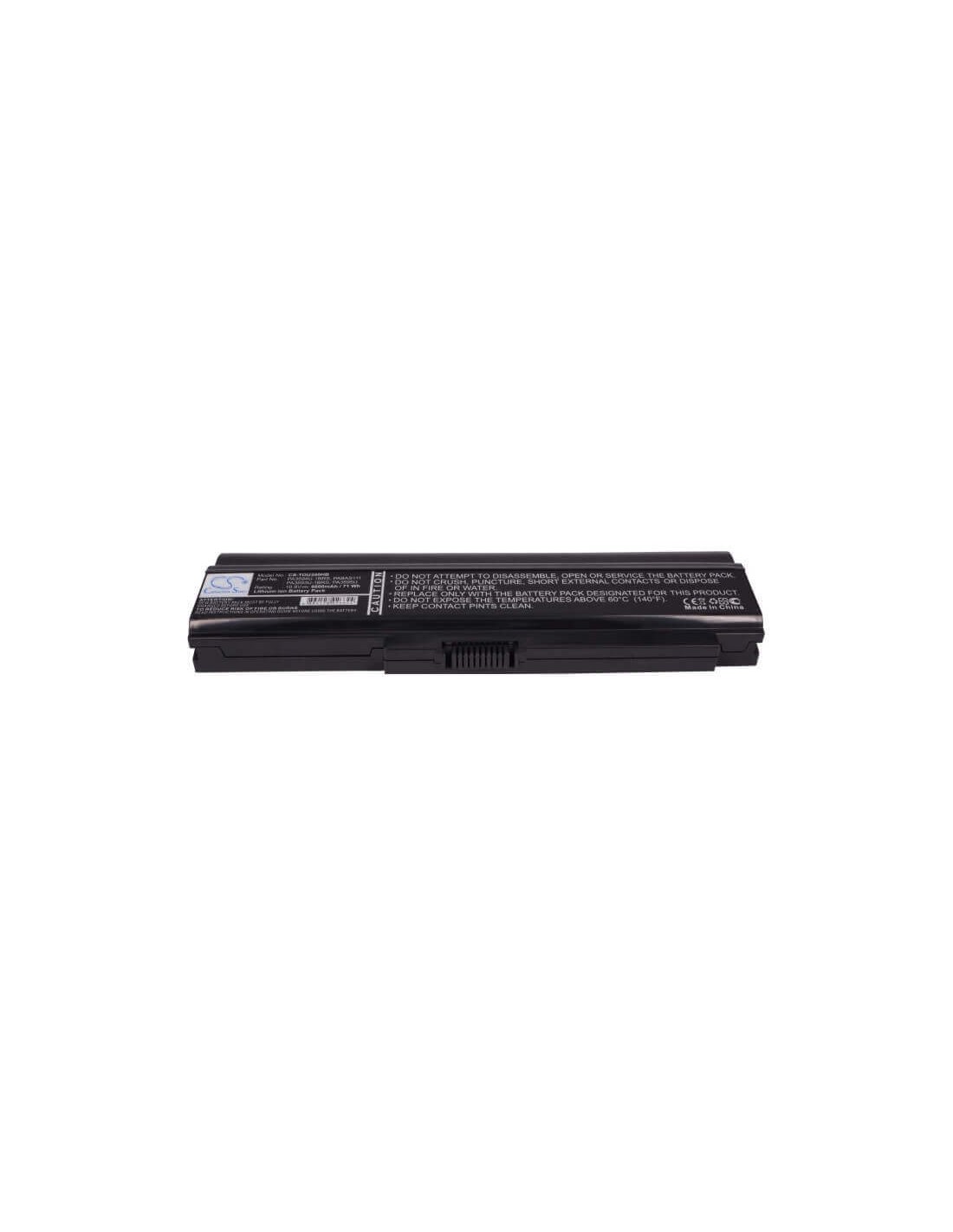 Black Battery for Toshiba Dynabook Cx/45c, Dynabook Cx/45d, Dynabook Cx/45e 10.8V, 6600mAh - 71.28Wh