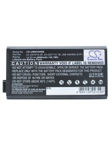 Black Battery for Averatec 6100 14.8V, 4400mAh - 65.12Wh