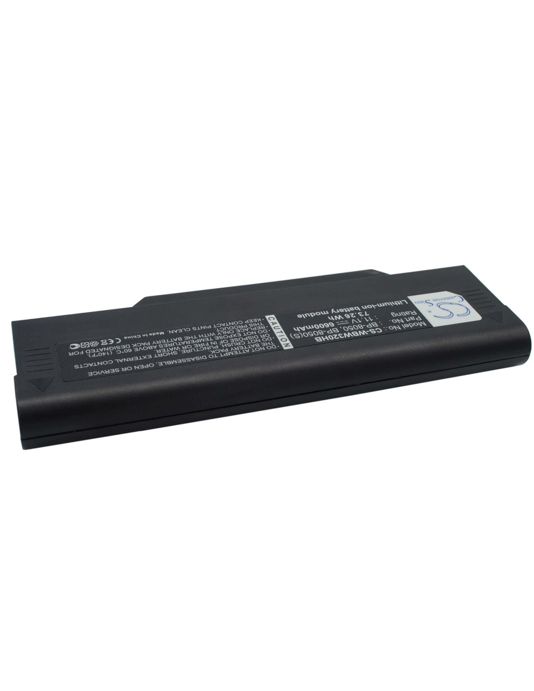 Black Battery for Benq A32e 11.1V, 6600mAh - 73.26Wh