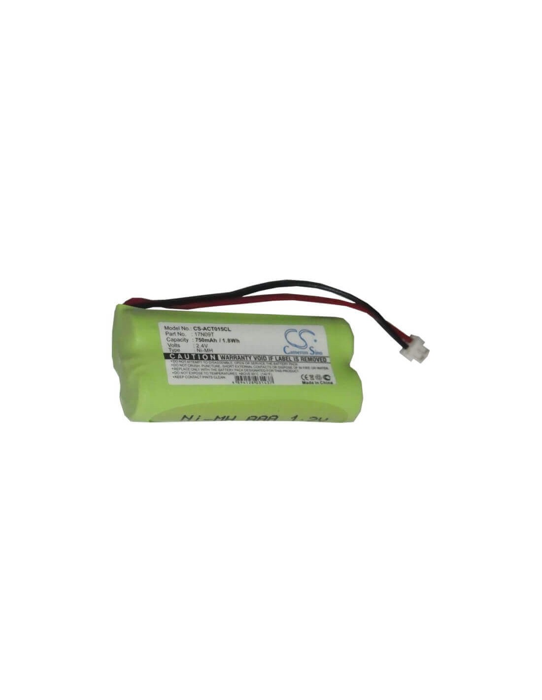 Battery for Geemarc, Cc40, Cc50, Cc60 2.4V, 750mAh - 1.80Wh