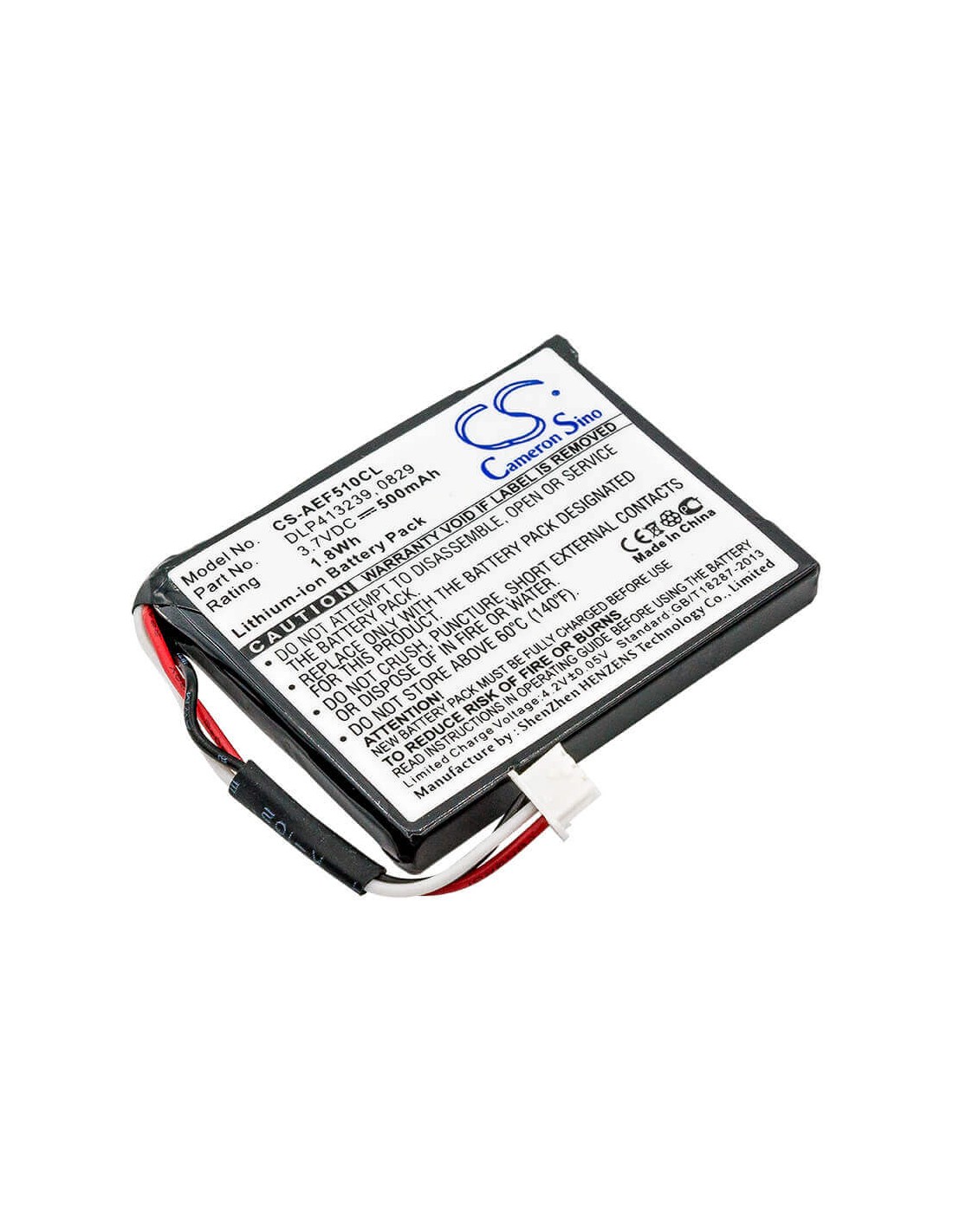 Battery for Texet, Tx-d7950 3.7V, 500mAh - 1.85Wh