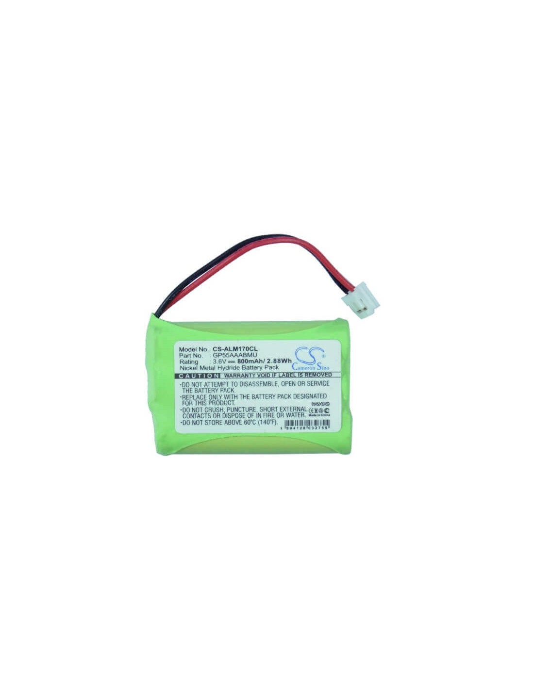 Battery for Alcatel, Alcatel Altiset S Gap, 3.6V, 800mAh - 2.88Wh