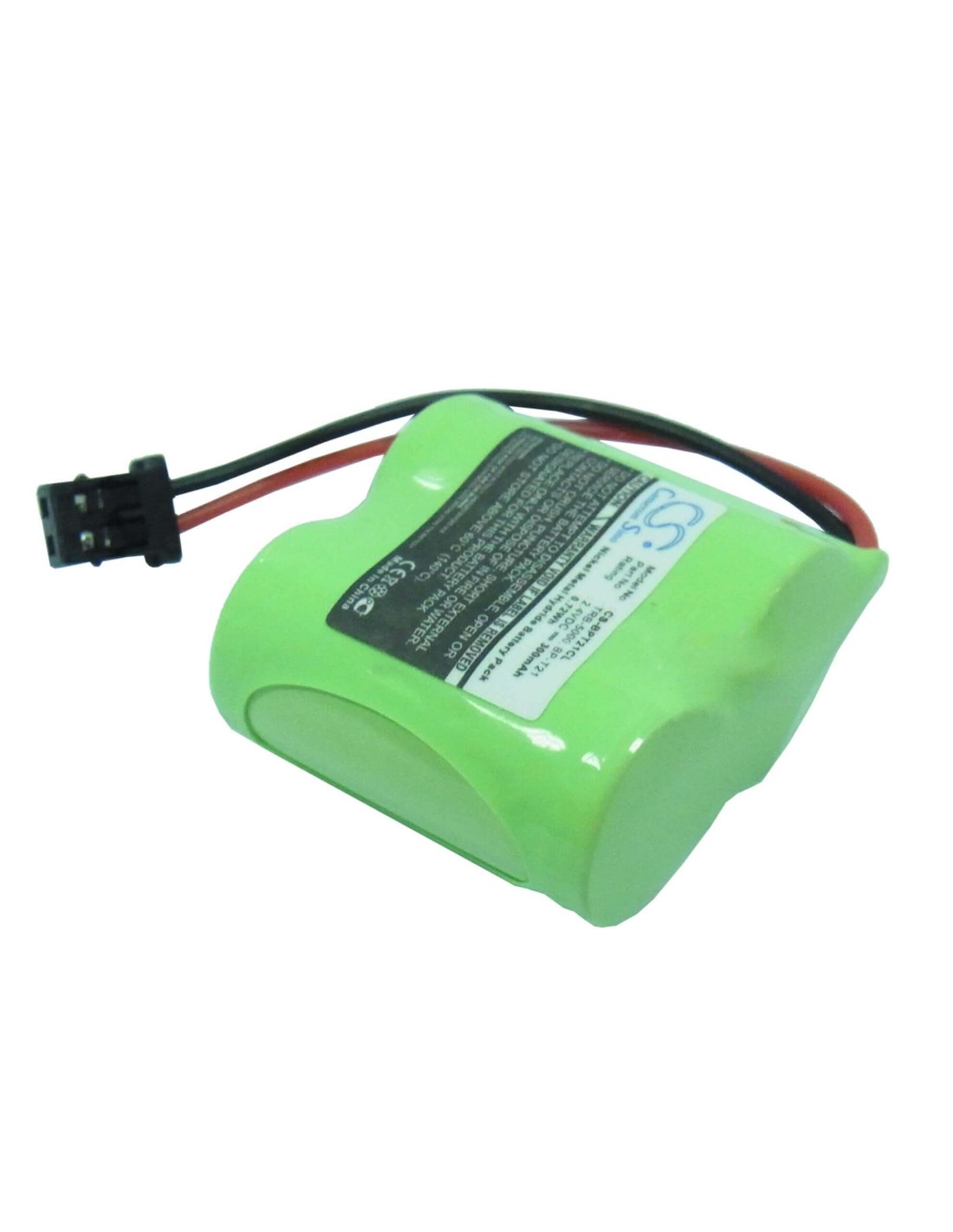 Battery for Radio Shack, 23-954, 960-1371 2.4V, 300mAh - 0.72Wh