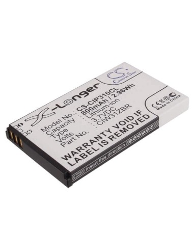 Battery for Cisco, Linksys Wip310, Wip310 3.7V, 800mAh - 2.96Wh