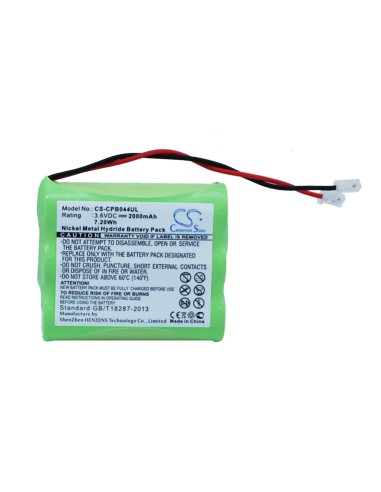 Battery for Universel, Aa X 3 3.6V, 2000mah - 7.20Wh
