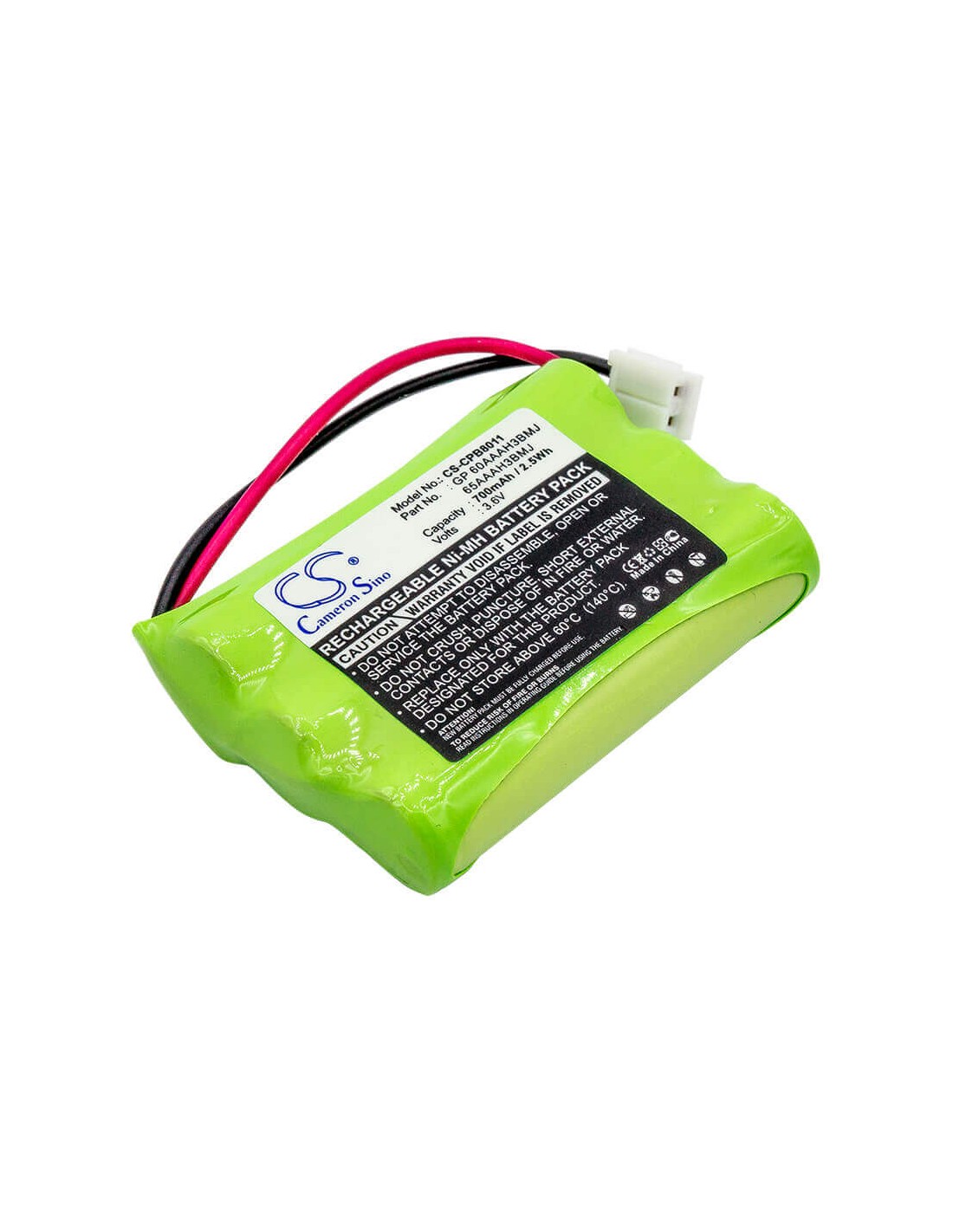 Battery for Doro, 160 Dect, 360 Dect, 3.6V, 700mAh - 2.52Wh