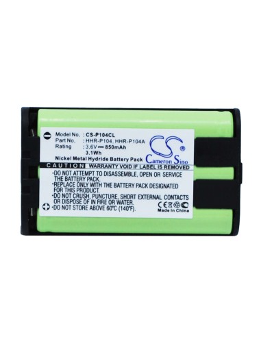 Battery for Ge, Tl26411, Tl86411, Tl96411 3.6V, 850mAh - 3.06Wh