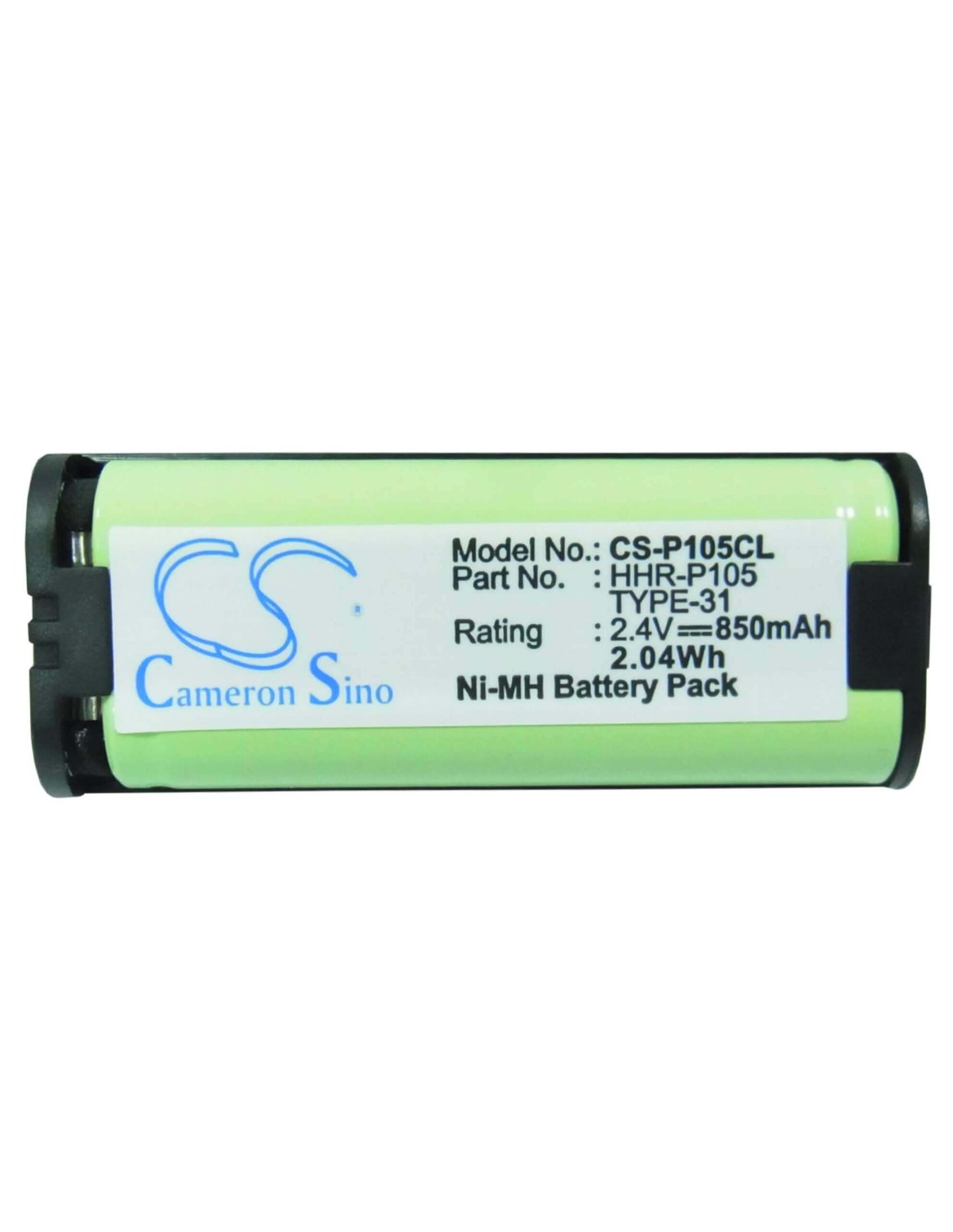 Battery for Philips, Sjb4191, Sjb4191/17 2.4V, 850mAh - 2.04Wh