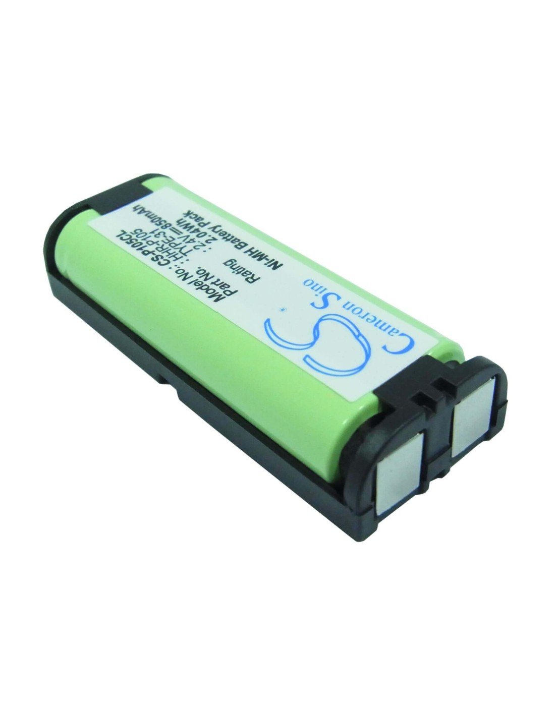 Battery for Toshiba, Dk-t2404-dect, Dkt2404-dect 2.4V, 850mAh - 2.04Wh
