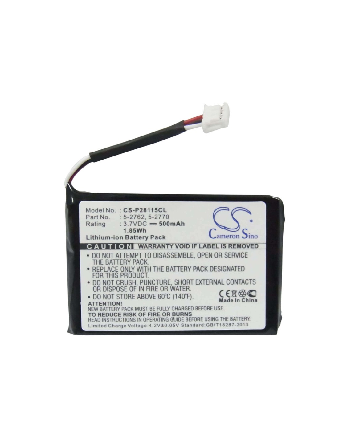 Battery for Philips, Id 555, Mc-163-500 3.7V, 500mAh - 1.85Wh