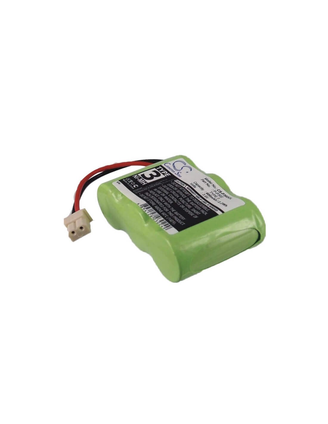 Battery for Amstrad, Ct100, 1165, 1177, Quartet 3.6V, 600mAh - 2.16Wh