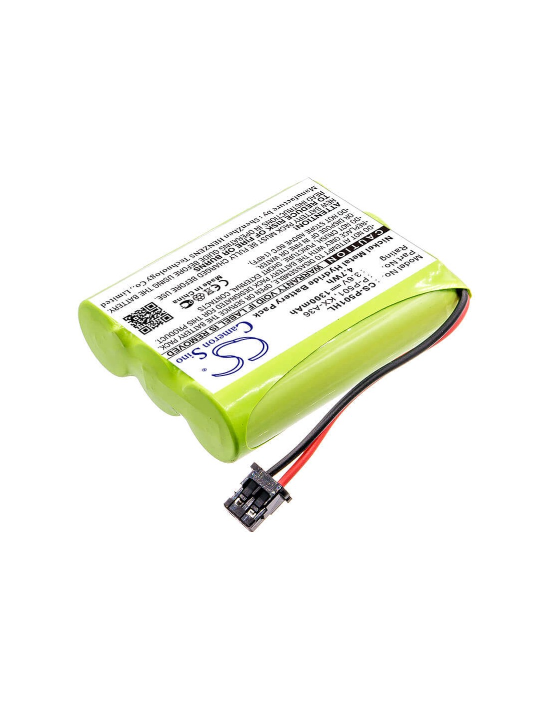 Battery for Sanyo, 23621, 3n-600aa(mtm), Cl-100w, Cl-200, 3.6V, 1300mAh - 4.68Wh