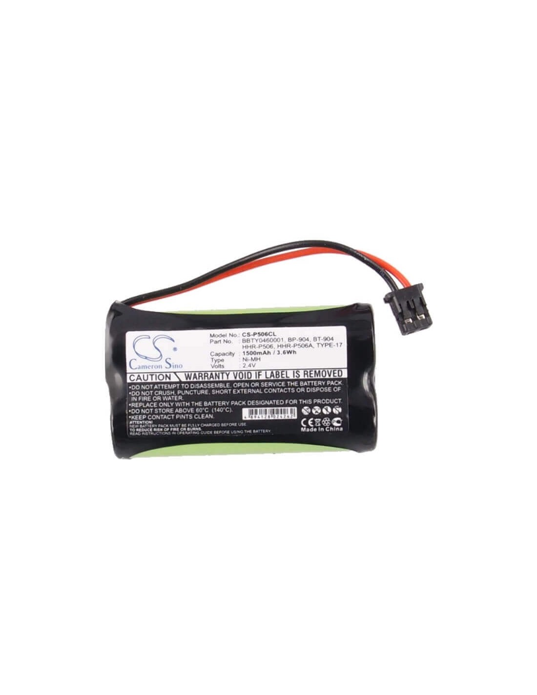 Battery for At&t, 17, 50 2.4V, 1500mAh - 3.60Wh