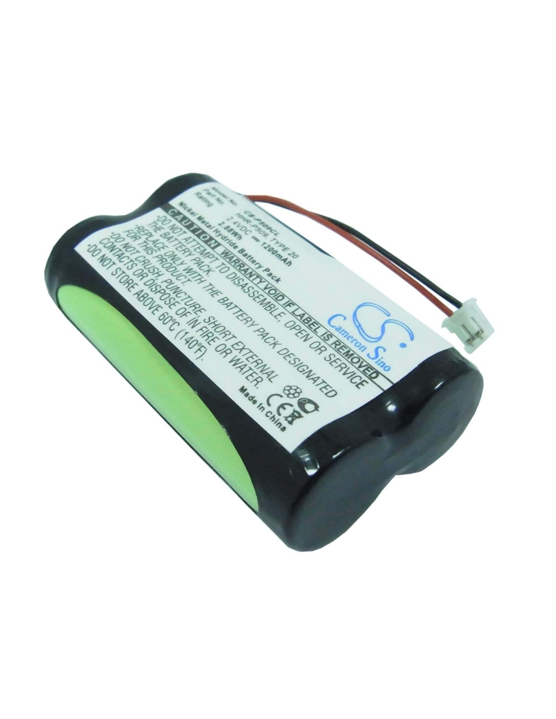 Battery for Gp, 60aas3bmx, Panasonic, Kx-tg2650n, Kx-tg2670, 2.4V, 1200mAh - 2.88Wh