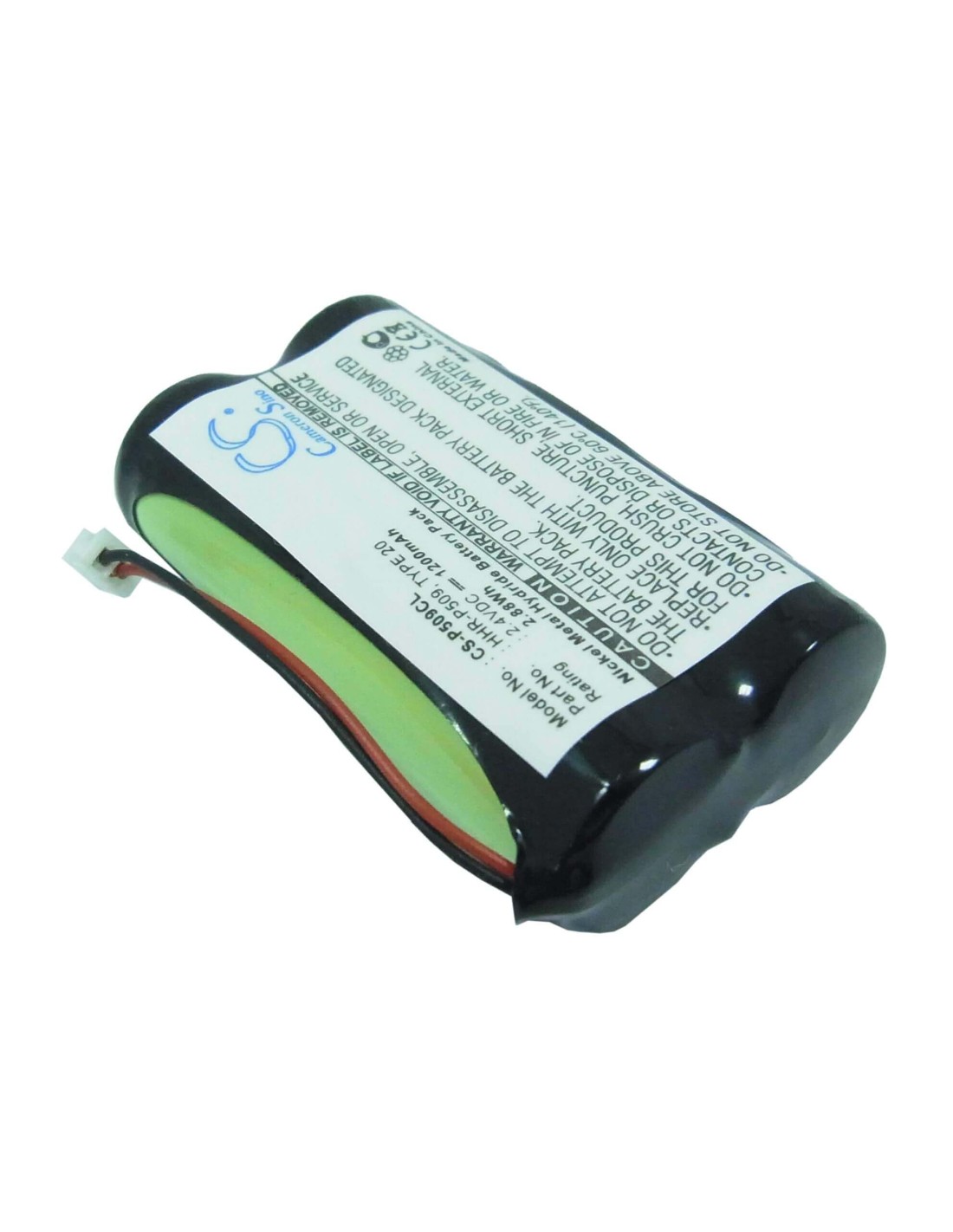 Battery for Toshiba, Fd-9839, Fd-9859, Fd-9859bk, Ft-8006a, 2.4V, 1200mAh - 2.88Wh