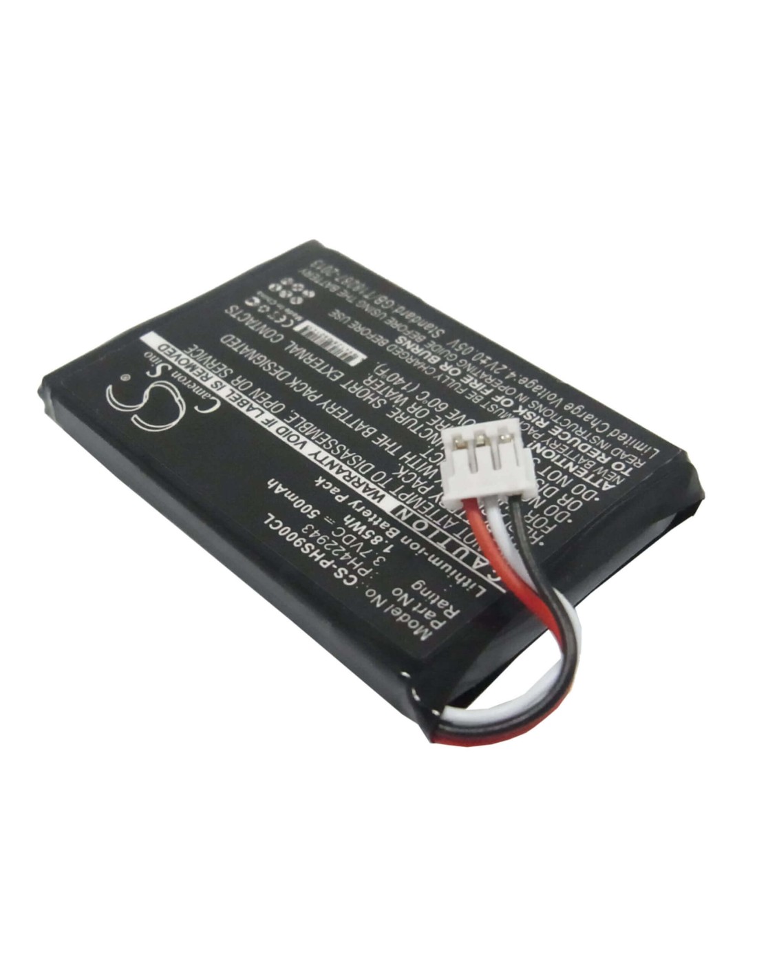 Battery for Philips, S9a, S9a/34, S9a/38, S9h 3.7V, 500mAh - 1.85Wh