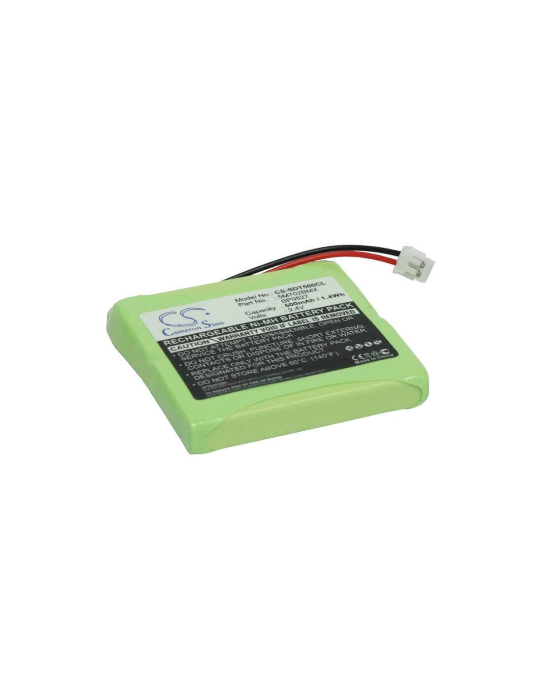 Battery for Tevion, Dect Telefone Md82772 2.4V, 600mAh - 1.44Wh