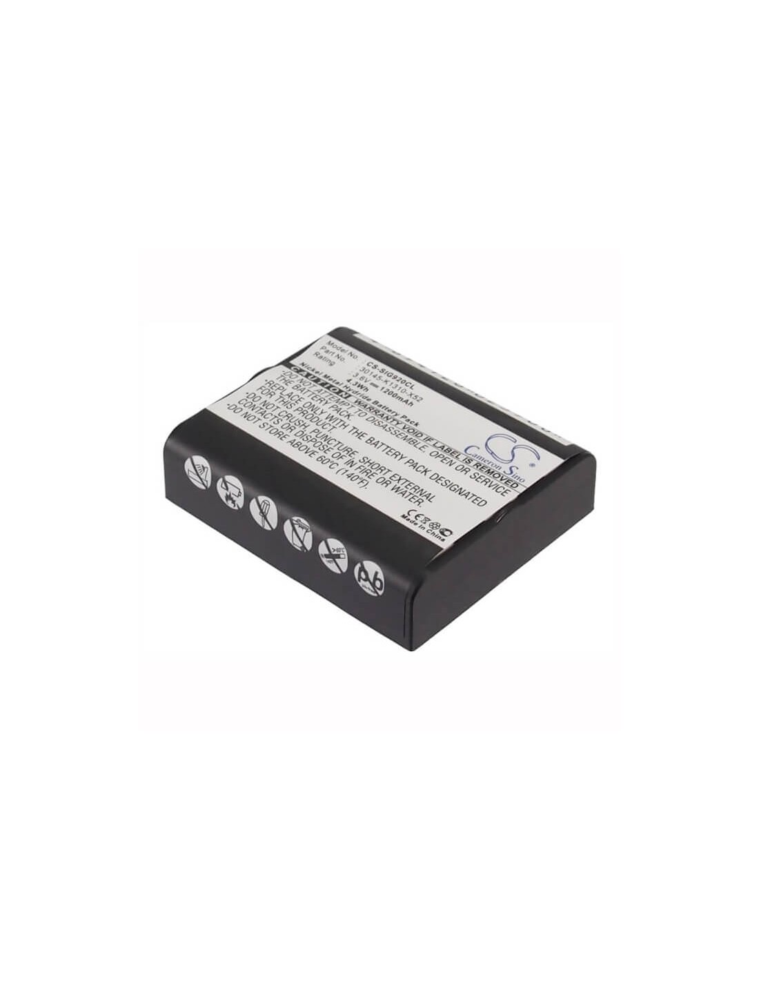 Battery for Grundig, Cp500, Cp510, Cp700, Cp800, 3.6V, 1200mAh - 4.32Wh