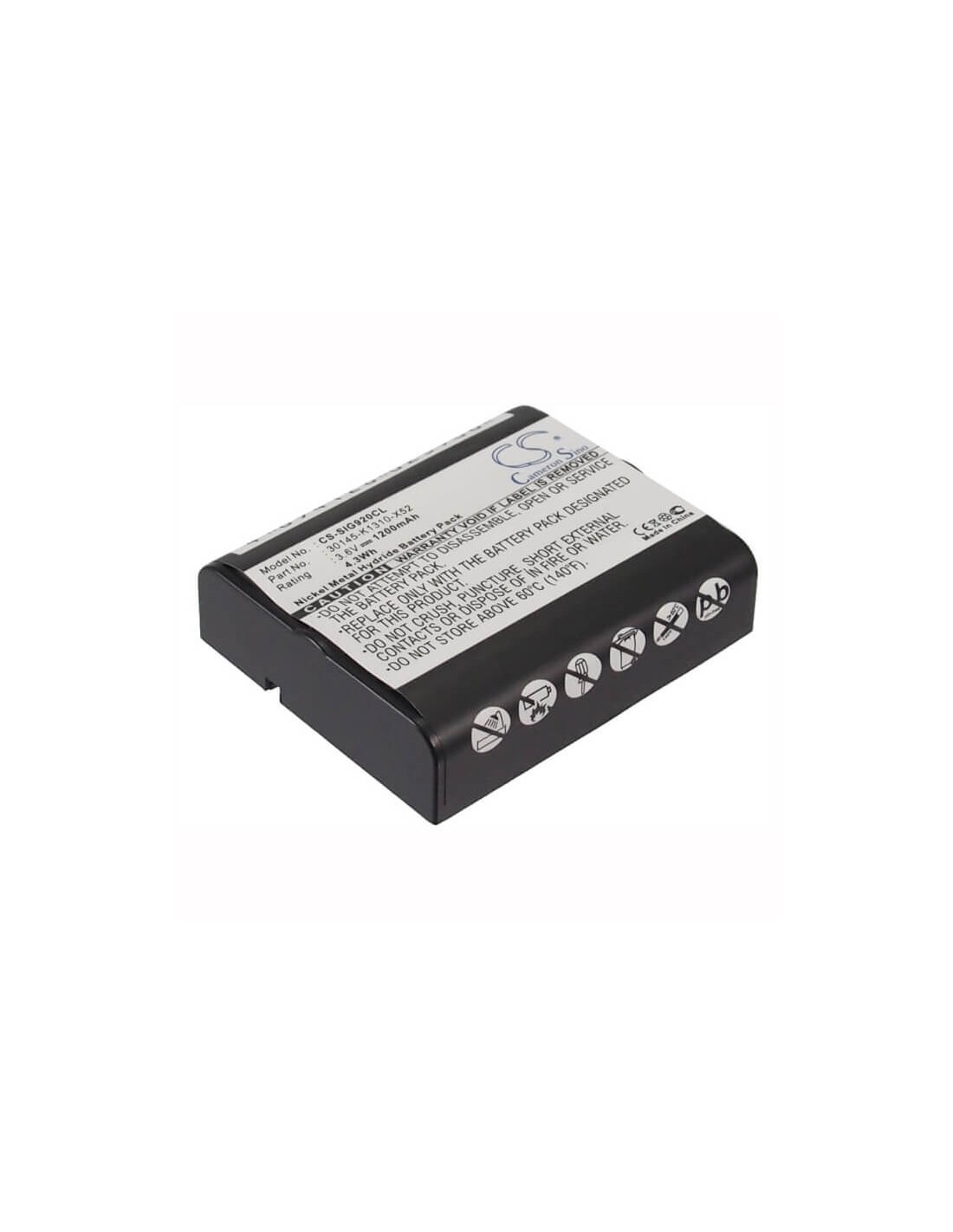Battery for Mbo, Alpha 1400ct 3.6V, 1200mAh - 4.32Wh