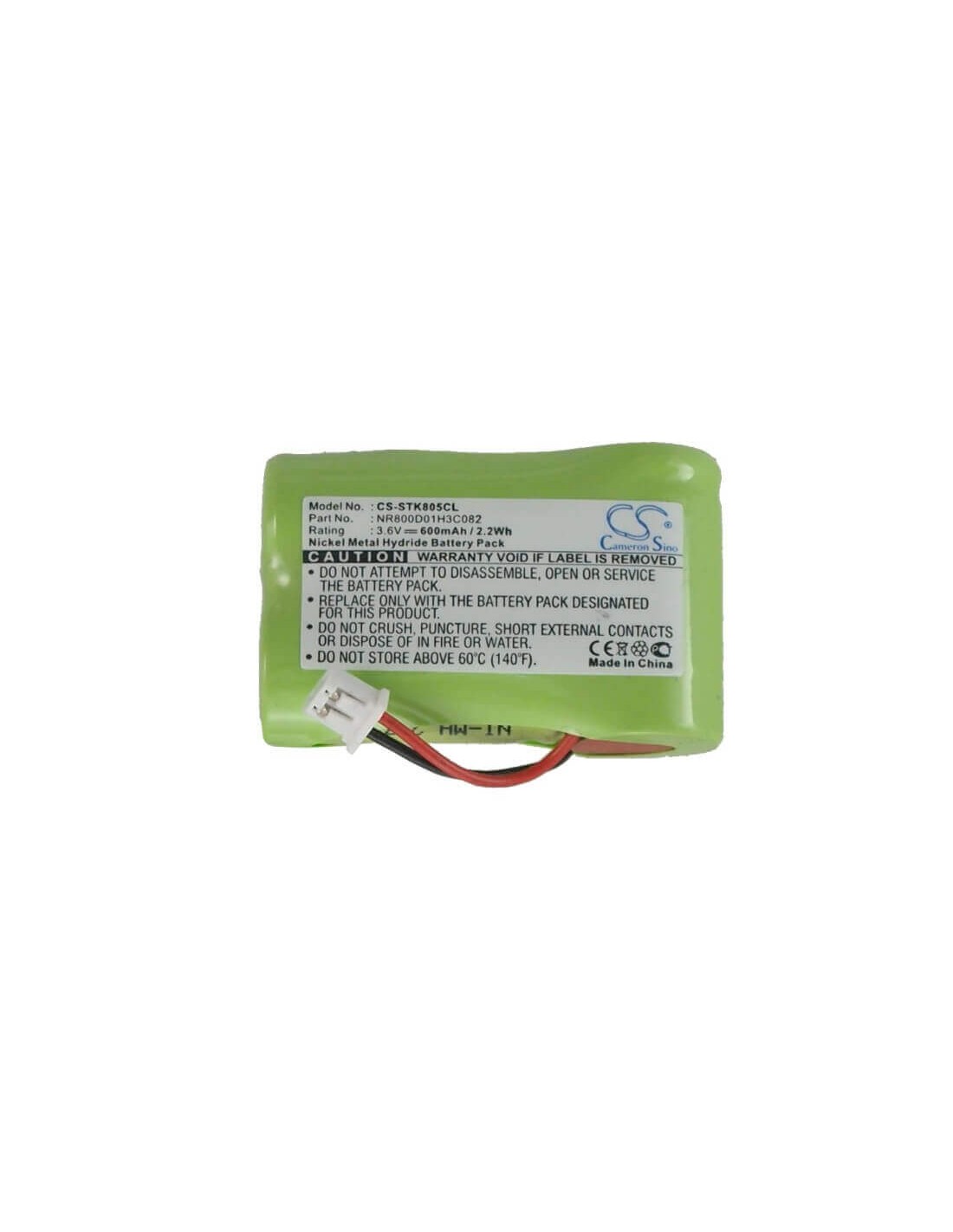 Battery for Sagem, Alize B, Alize F, 3.6V, 600mAh - 2.16Wh