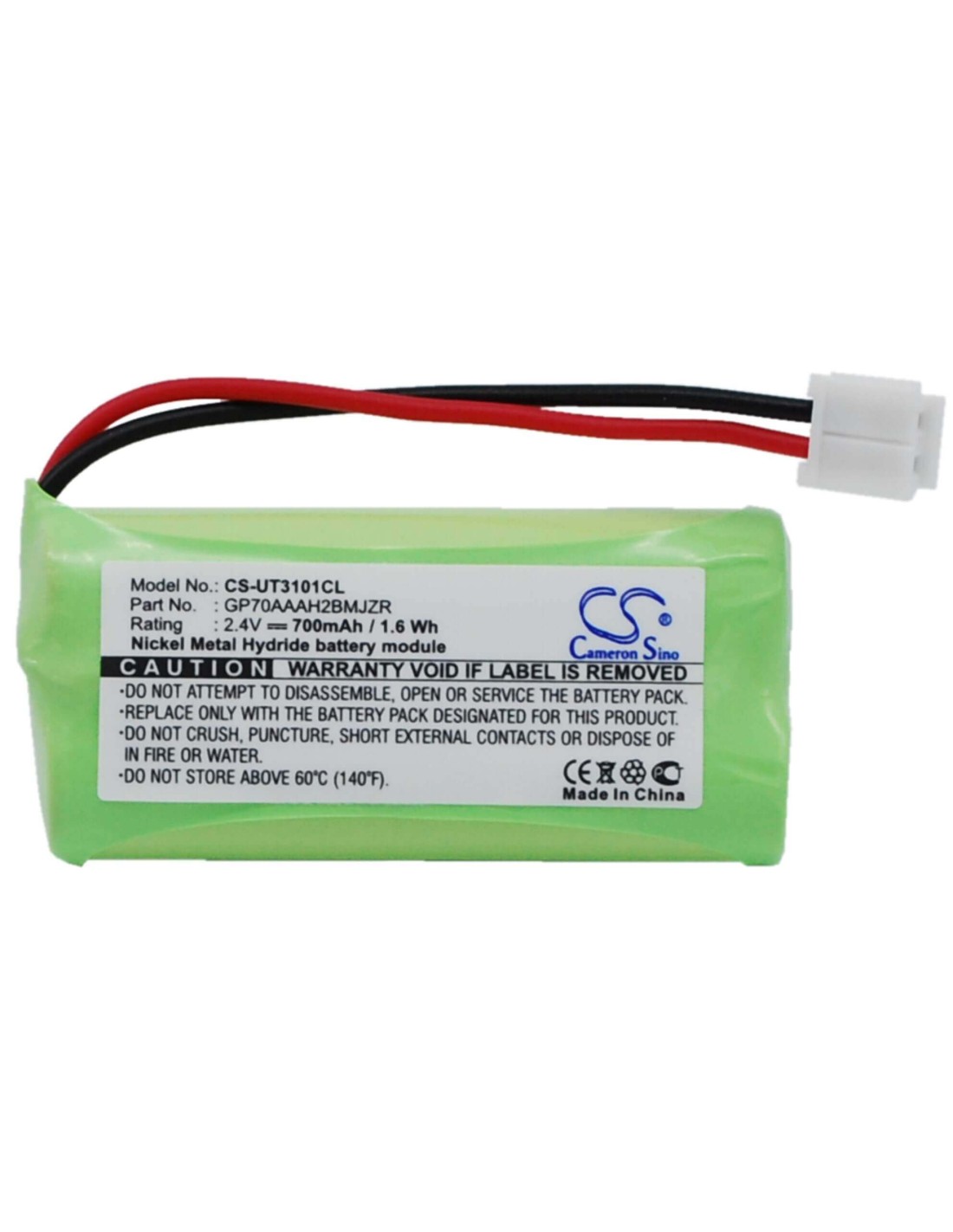 Compatible with VTech Cordless Phone Battery 700mAh 2.4V NI-MH 2 Pack Replacement for VTech 6052 Battery 
