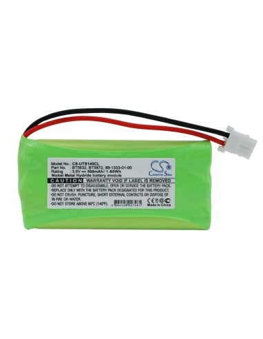 Battery for Uniden, 5105, 5145, 5146, Ls5105, 3.6V, 500mAh - 1.80Wh