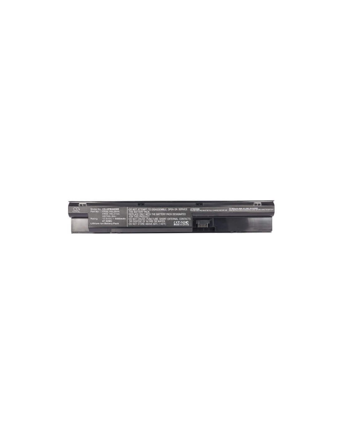 Black Battery for HP ProBook 440, ProBook 440 G0, ProBook 440 G1 10.8V, 4400mAh - 47.52Wh