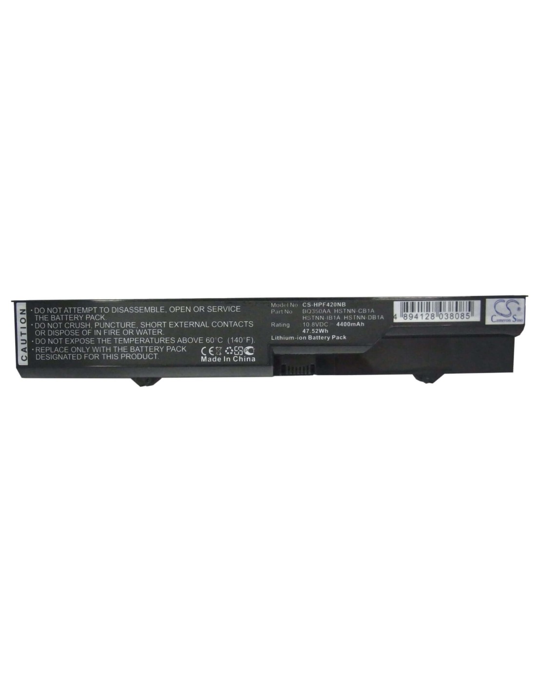 Black Battery for HP 420, 425, 4320t 10.8V, 4400mAh - 47.52Wh