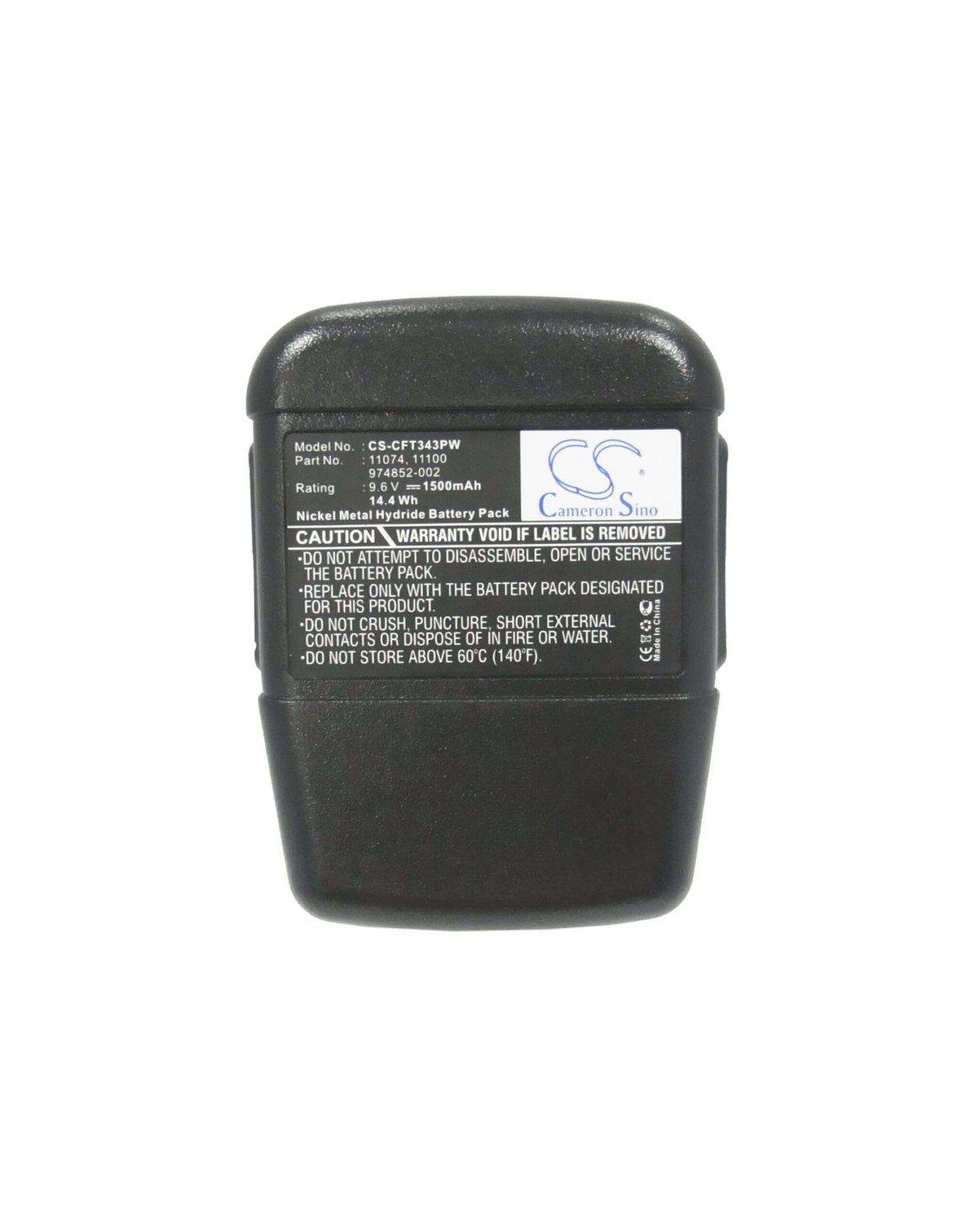 Battery for Craftsman 11343, 315.22189, 9.6V, 1500mAh - 14.40Wh