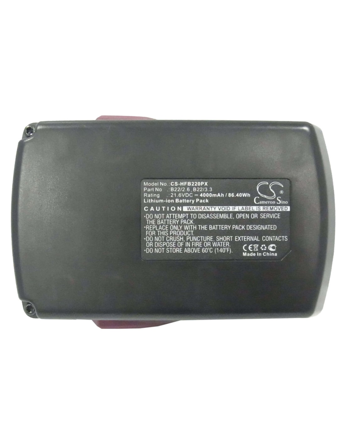 Battery for Hilti Ag 125-a22, Hde 500-a22, Scm 22-a 21.6V, 4000mAh - 86.40Wh