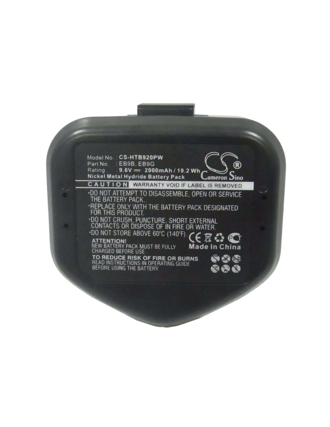 Battery for Hitachi Ck 12d, Ck 12dy, Cl 10d 9.6V, 2000mAh - 19.20Wh