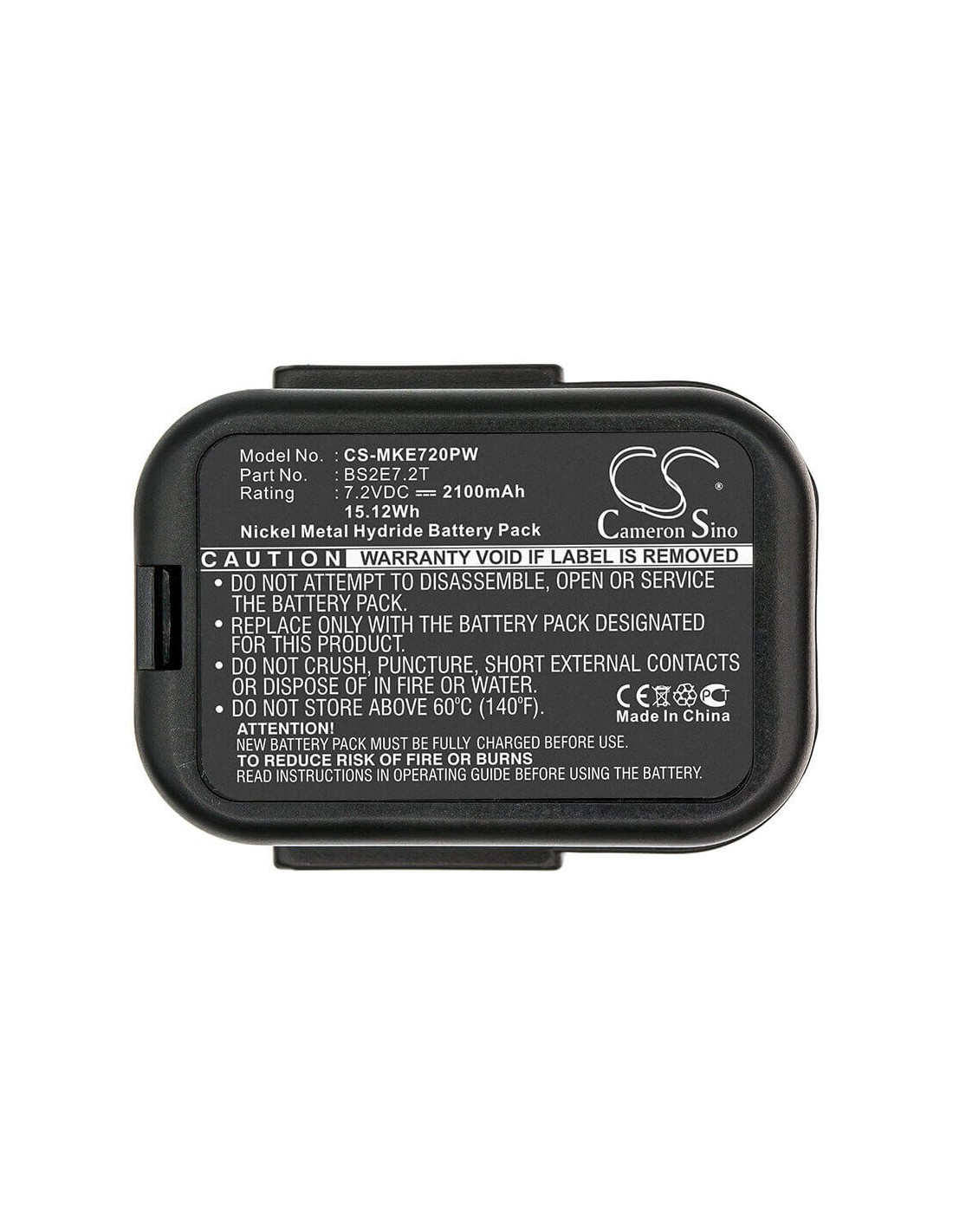 Battery for Atlas Copco Pes7.2t 7.2V, 2100mAh - 15.12Wh