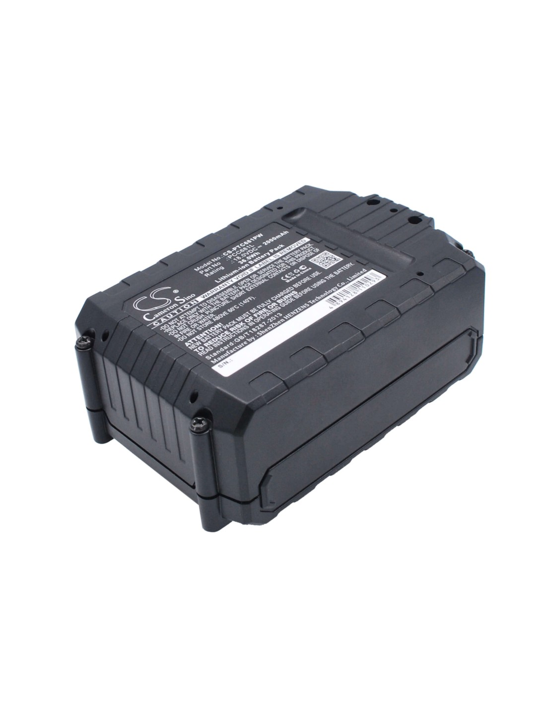 Battery for Porter Cable Pcc601, Pcc681l, 18V, 2000mAh - 36.00Wh