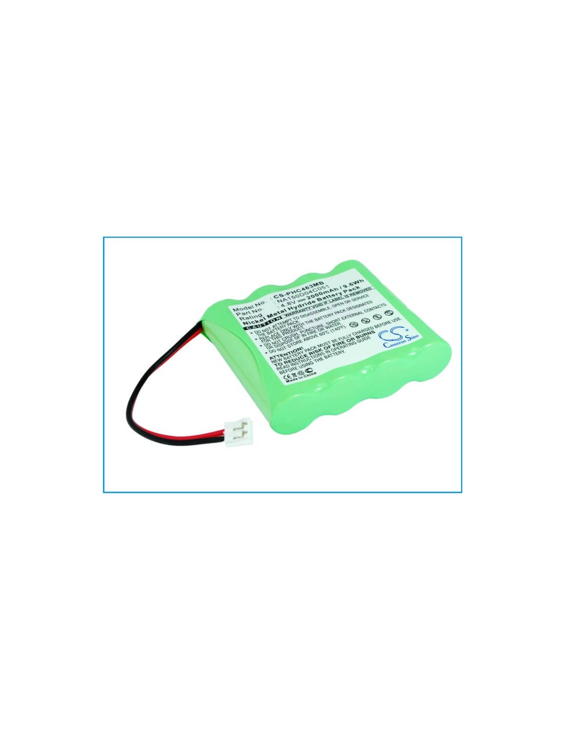 Battery for Chicco, Nc3000 4.8V, 2000mAh - 9.60Wh