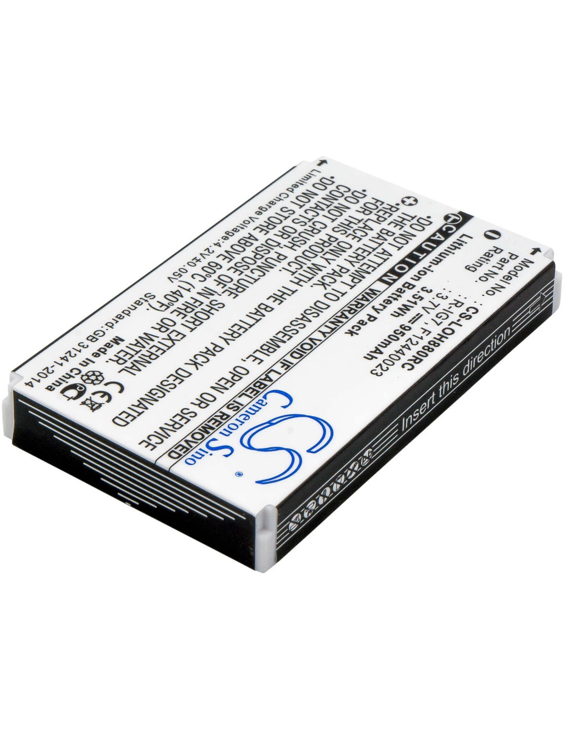 Battery for Logitech Harmony One, Harmony 880 3.7V, 950mAh - 3.52Wh