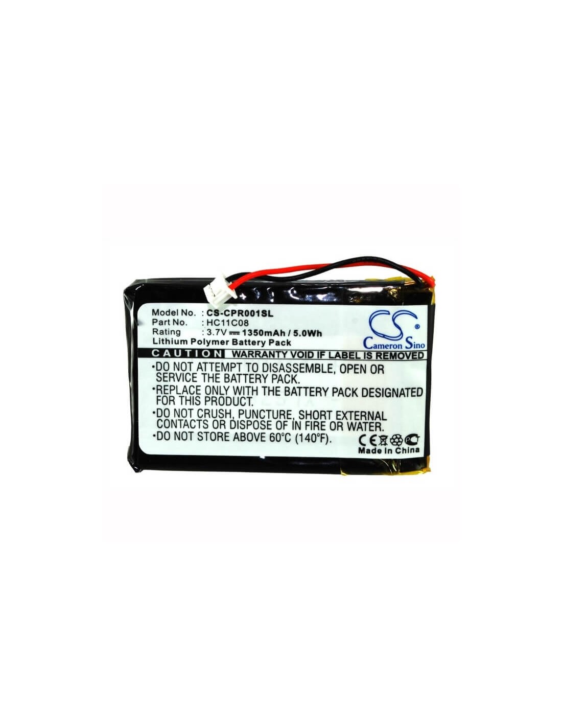 Battery for Celestron Course Pro Elite, Coursepro, 3.7V, 1350mAh - 5.00Wh