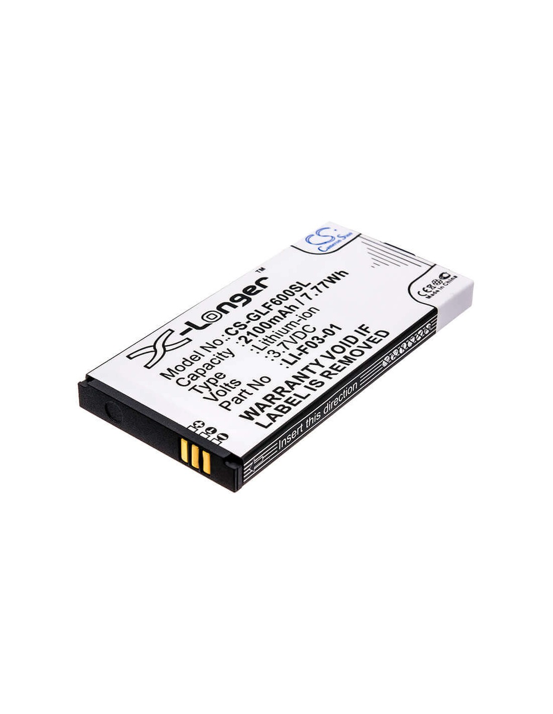 Battery for Golf Buddy Dsc-gb600, Gb3-pt4, Platinum 4 3.7V, 2100mAh - 7.77Wh