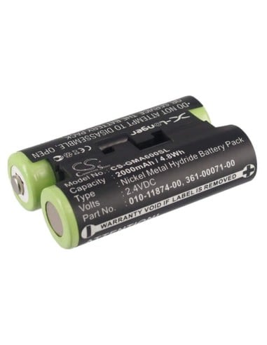 Battery for Garmin 010-01550-00, Oregon 600, Oregon 600t 2.4V, 2000mAh - 4.80Wh