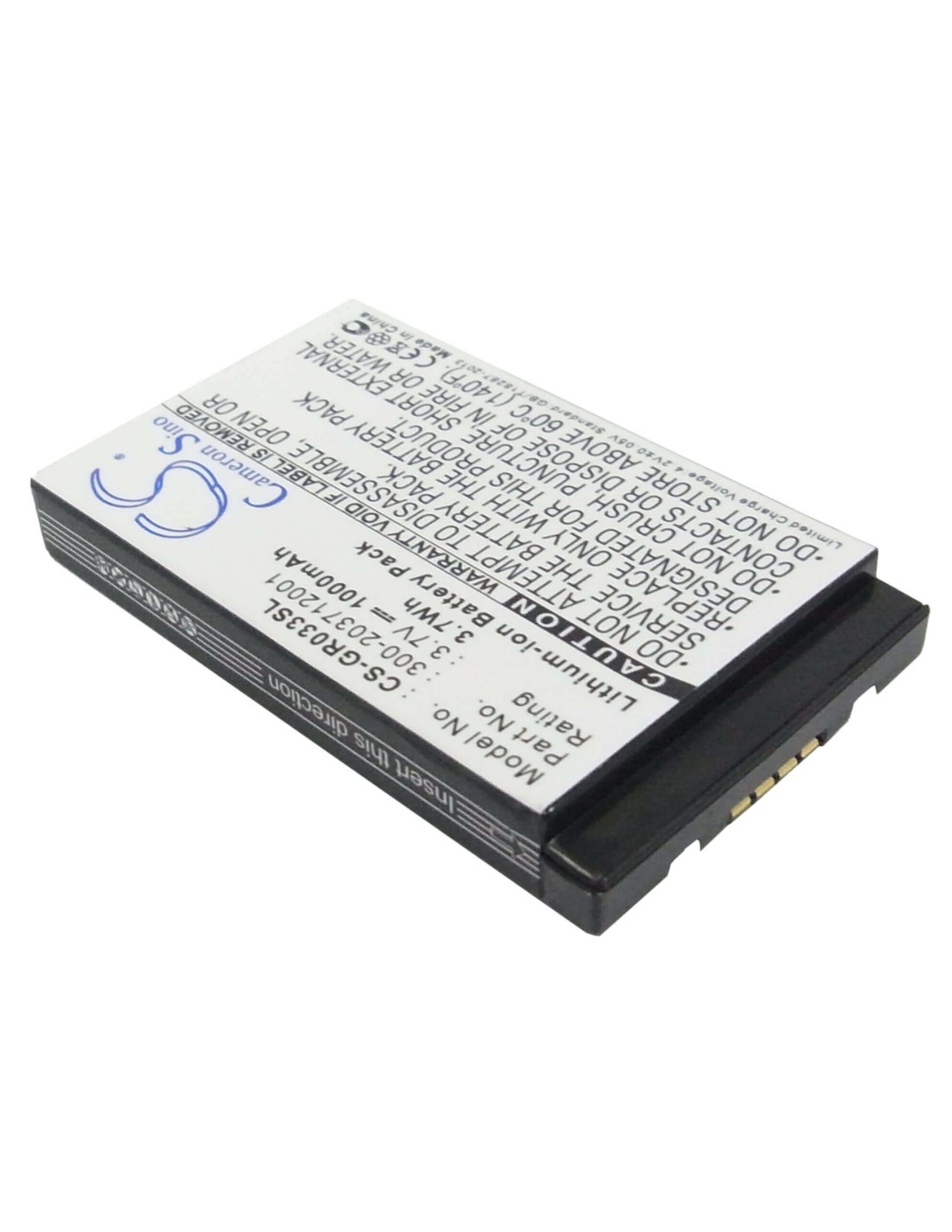 Battery for Rikaline 6030, Gps-6033, 3.7V, 1000mAh - 3.70Wh