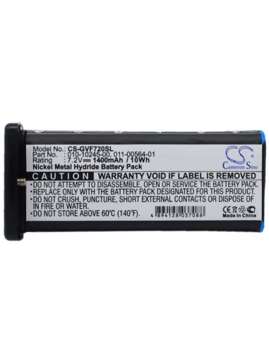 Battery for Garmin Vhf 720, Vhf 725, Vhf 725e 7.2V, 1400mAh - 10.08Wh