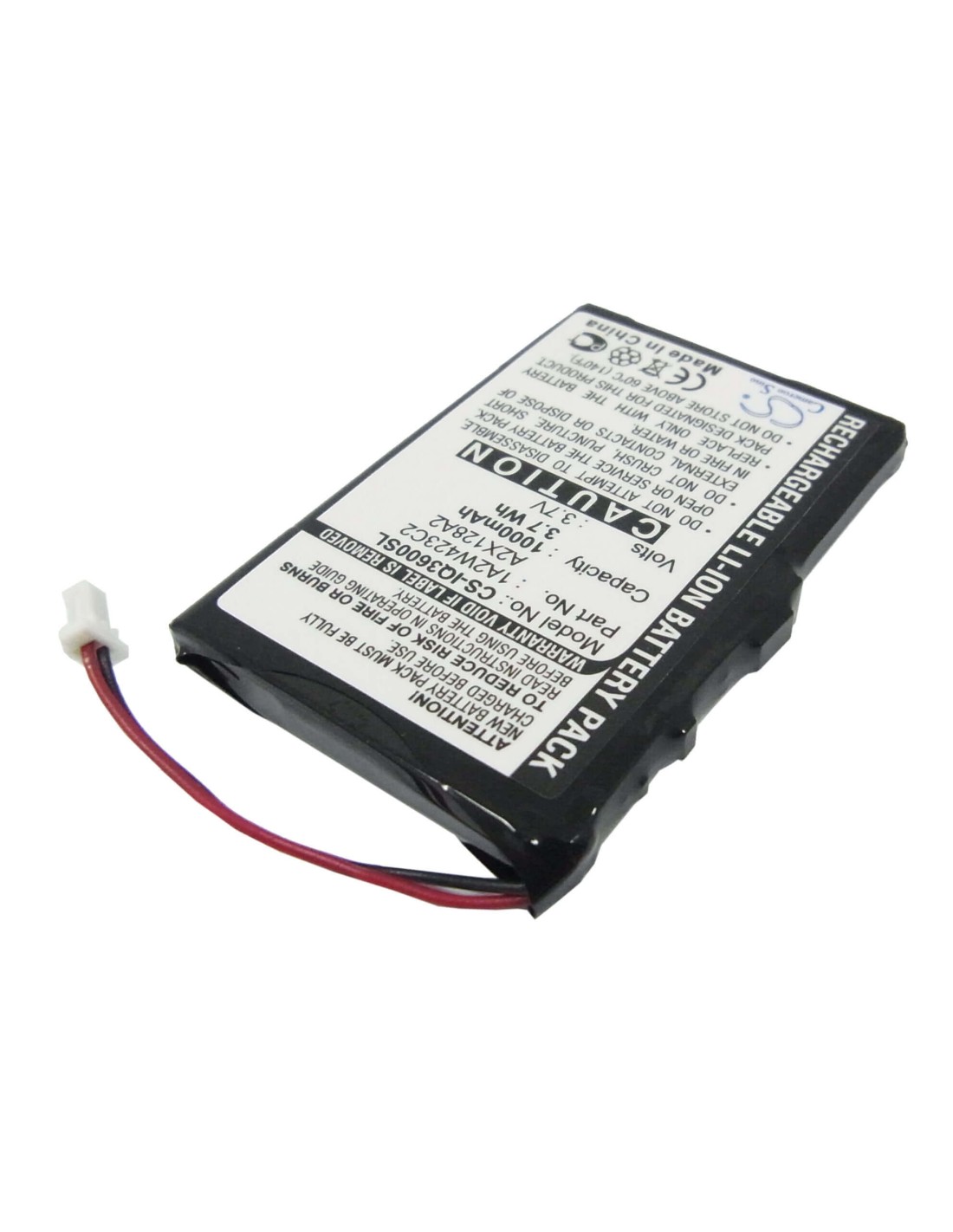 Battery for Garmin Ique 3200, Ique 3600, Ique 3600a 3.7V, 1000mAh - 3.70Wh