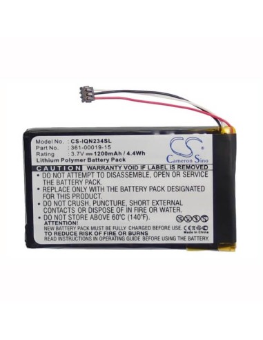Battery for Garmin Nulink 2340, Nulink 2390, 3.7V, 1200mAh - 4.44Wh