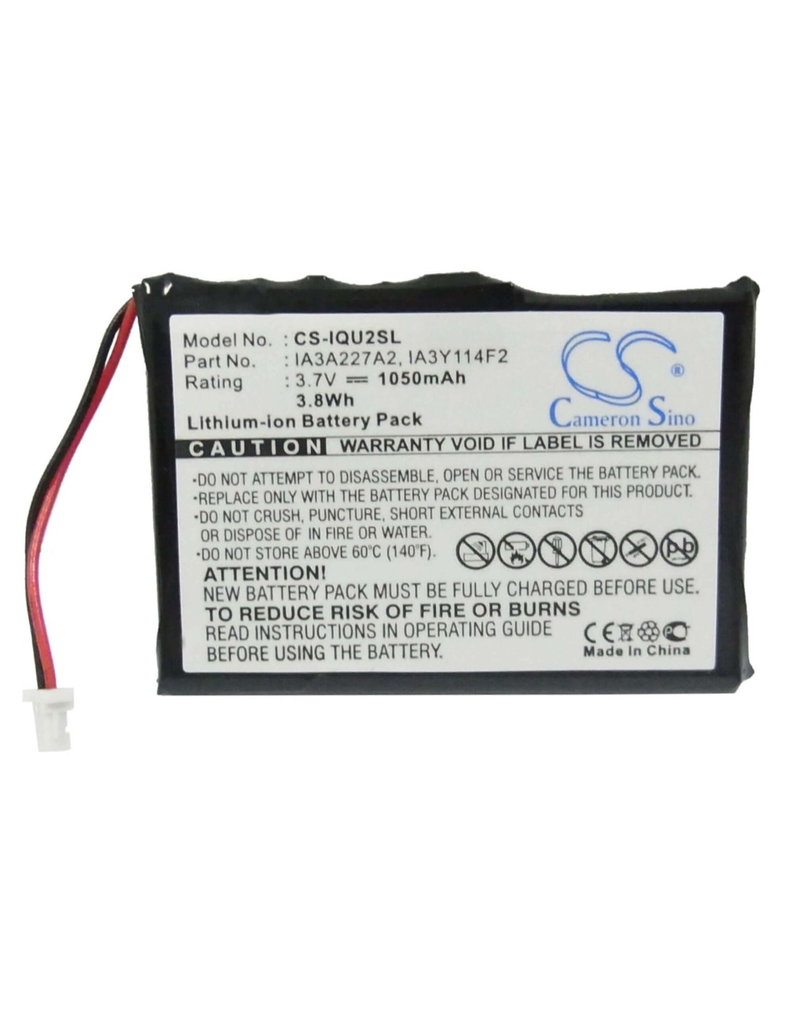 Battery for Garmin Quest 2 3.7V, 1050mAh - 3.89Wh