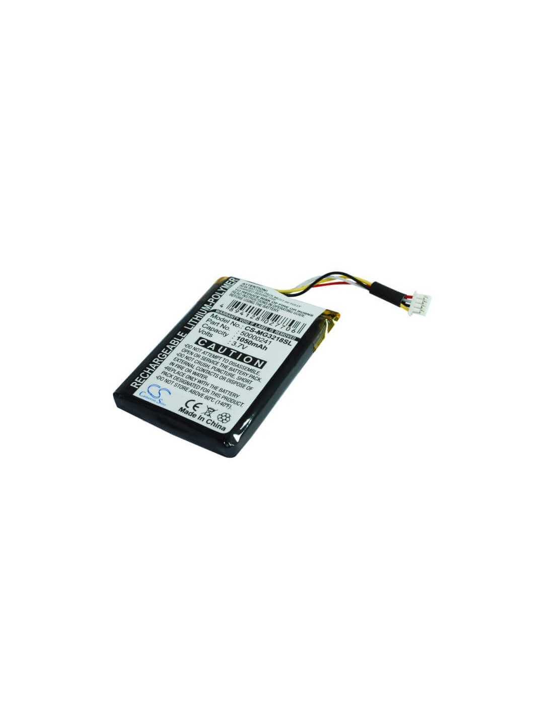 Battery for Typhoon Myguide M Imove 3218, Myguide Pnd 3218, 3.7V, 1050mAh - 3.89Wh