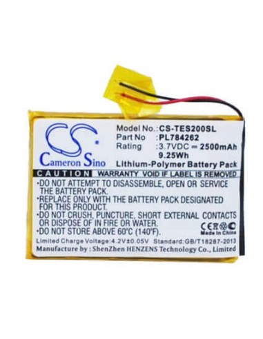 Battery for Teasi One 2 3.7V, 2500mAh - 9.25Wh