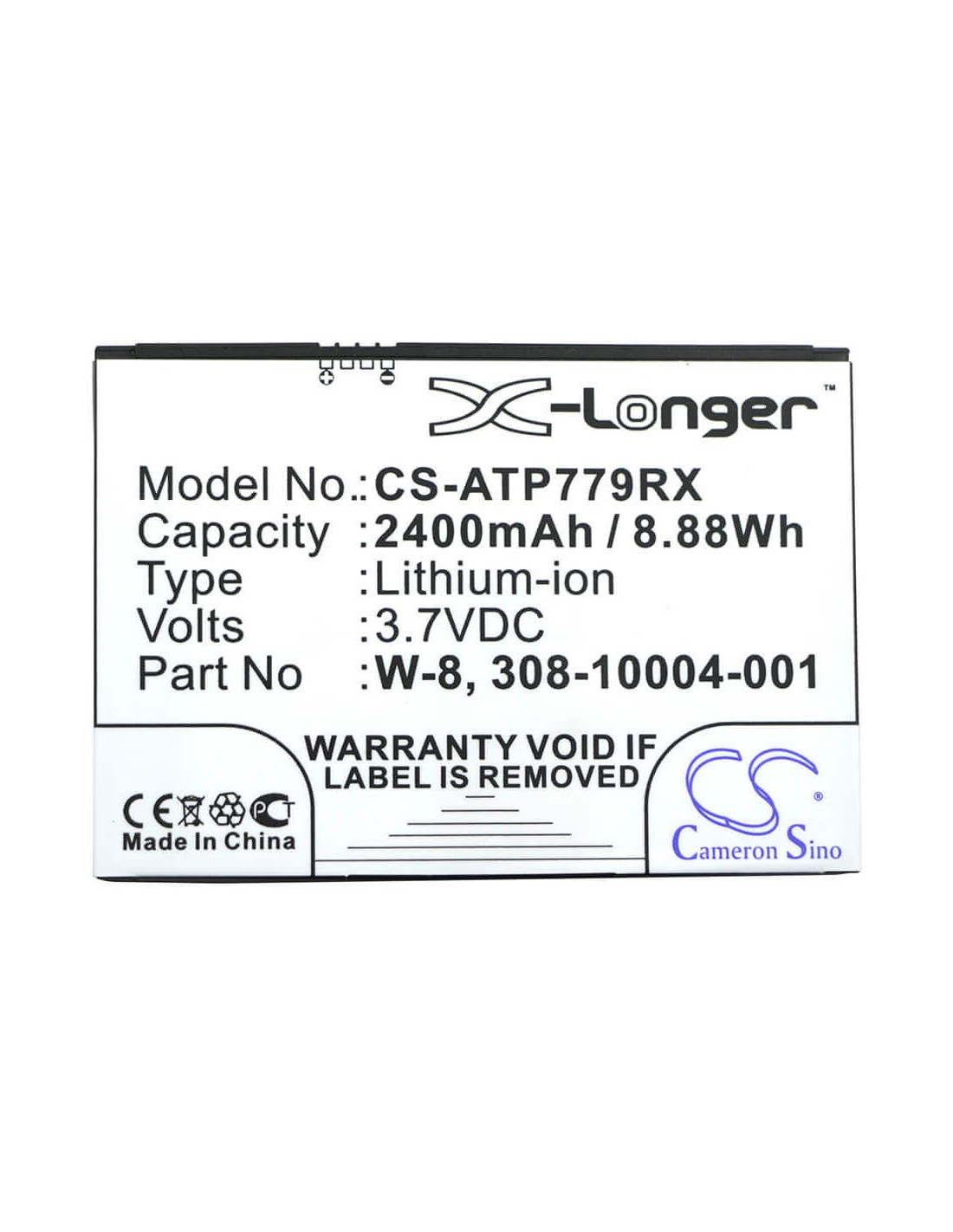 Battery for At&t Ac779s, Aircard 779s, Aircard 779s 4g 3.7V, 2700mAh - 9.99Wh