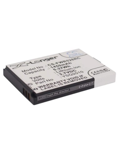 Battery for Franklin Wireless R526, R526a, R536 3.7V, 1450mAh - 5.37Wh