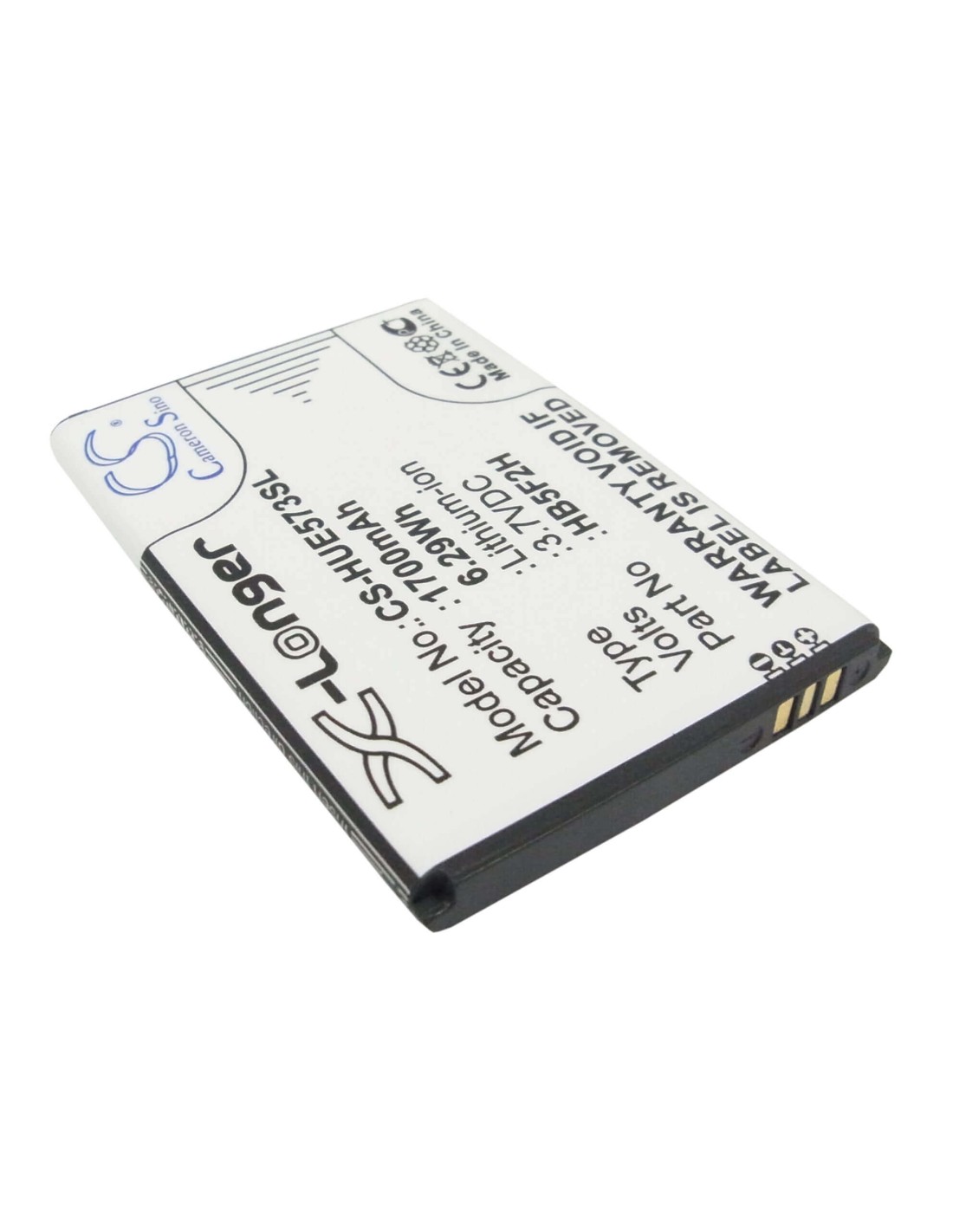 Battery for Huawei E5330, E5330bs-2, E5336 3.7V, 1700mAh - 6.29Wh