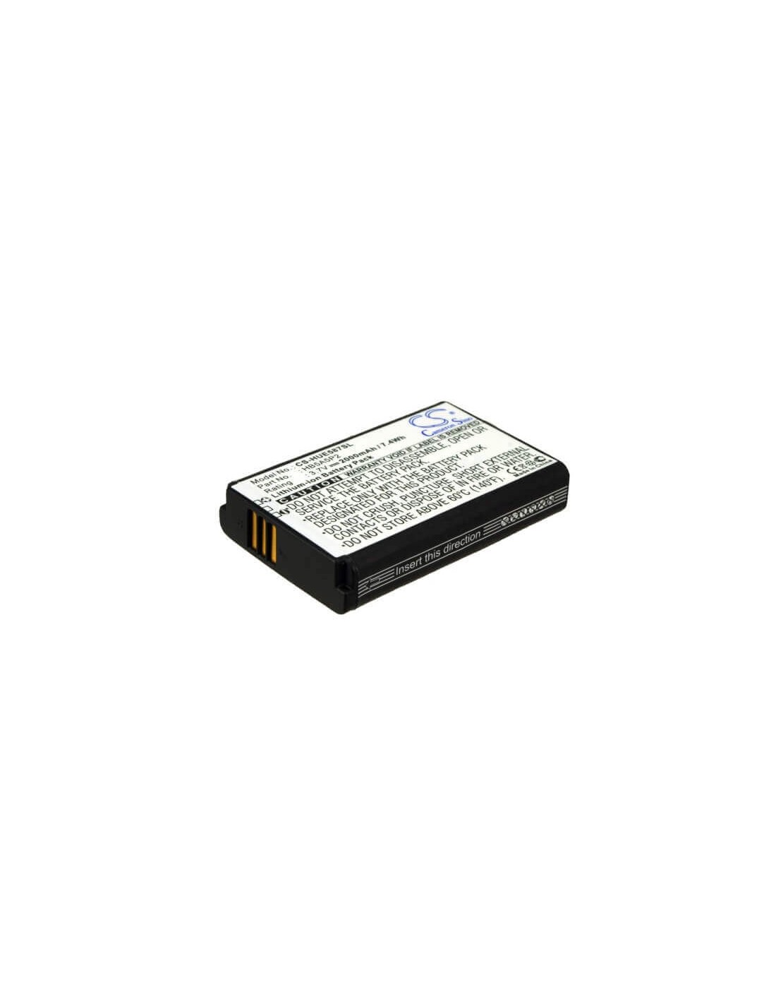 Battery for Sprint Ec5072, Mobile Hotspot U3200, Pcd Ec5072 3.7V, 2000mAh - 7.40Wh